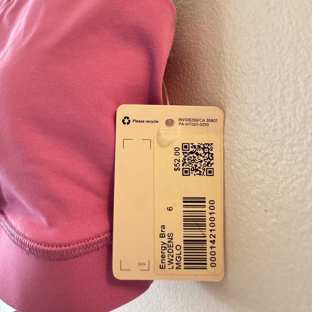Lululemon Pink Energy Bra